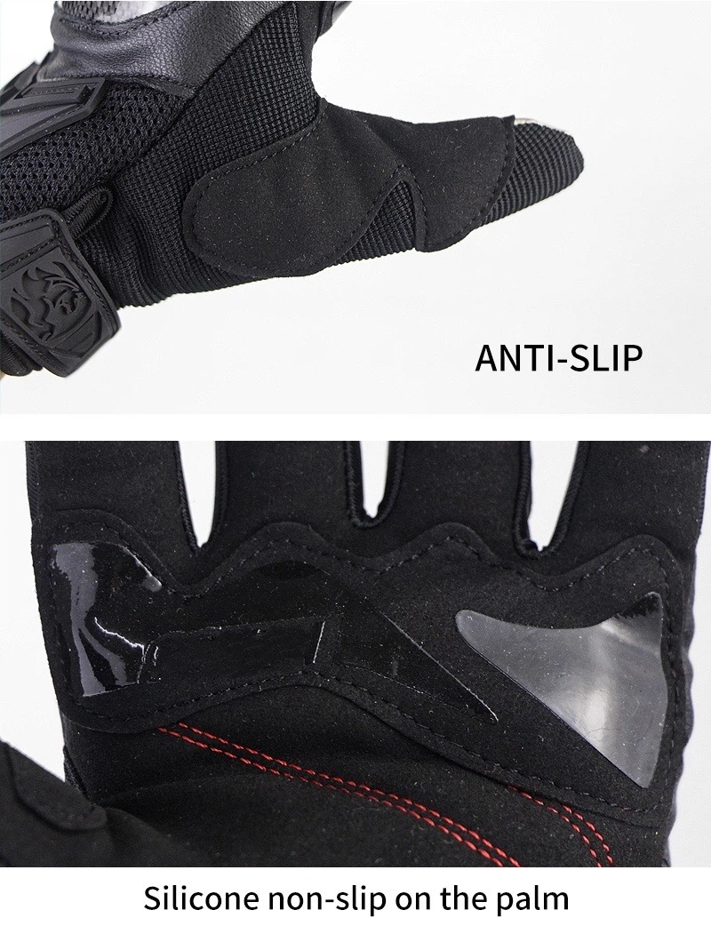 Guantes de motocicleta de fibra de carbono (7)
