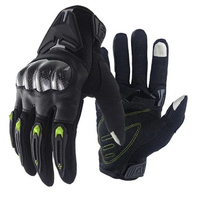 Guantes de motocicleta de fibra de carbono