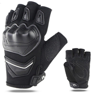 Guantes sin dedo de motocicleta