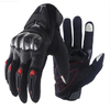 Guantes de motocicleta de fibra de carbono