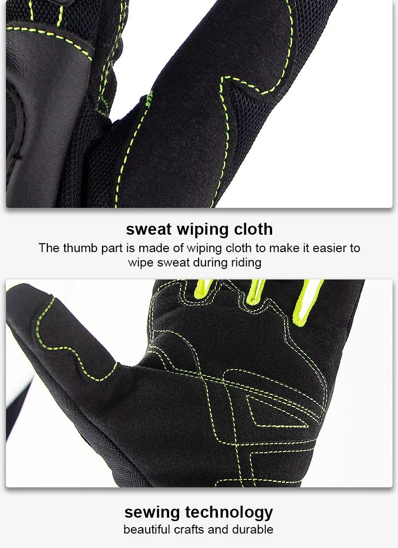 Guantes de motocicleta de dedo completo (4)