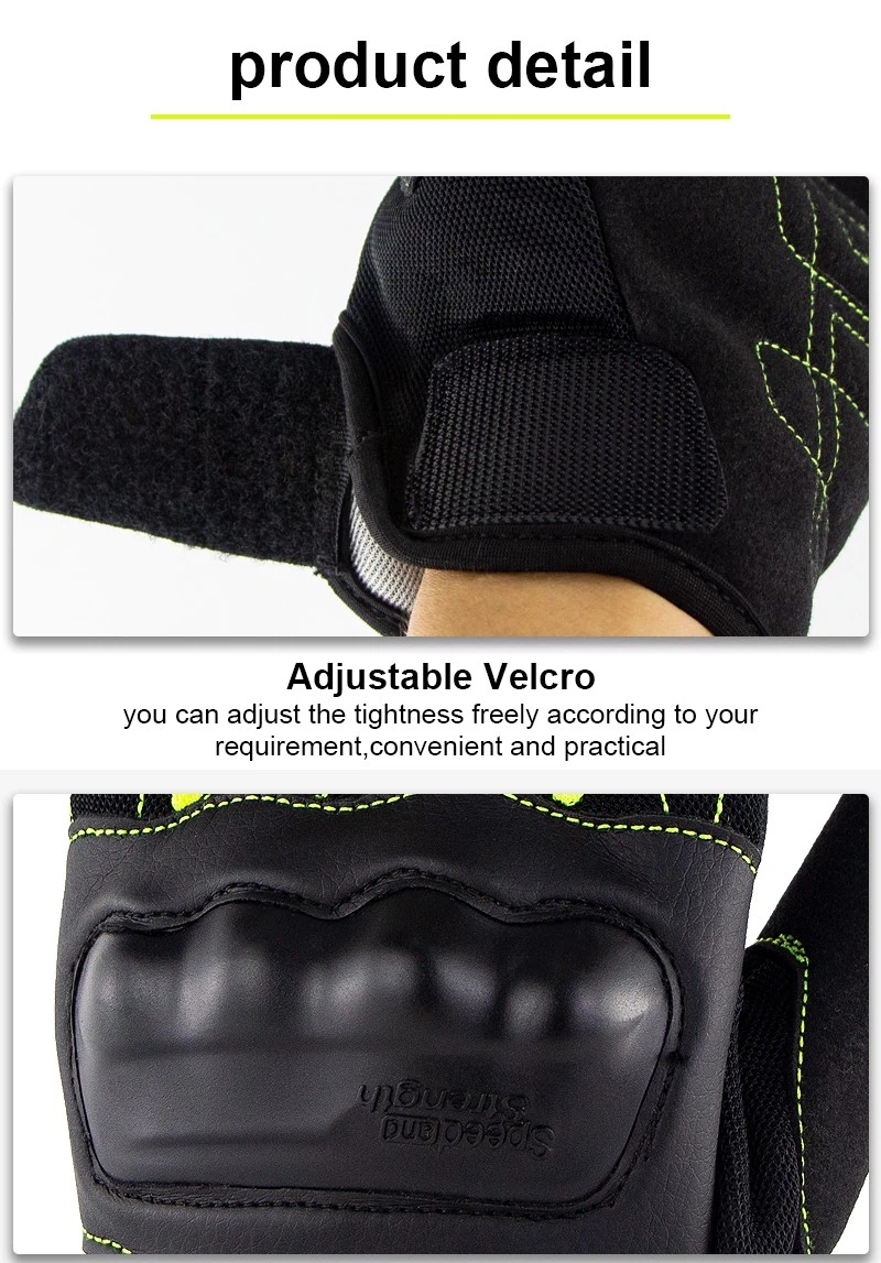 Guantes de motocicleta de dedo completo (7) 
