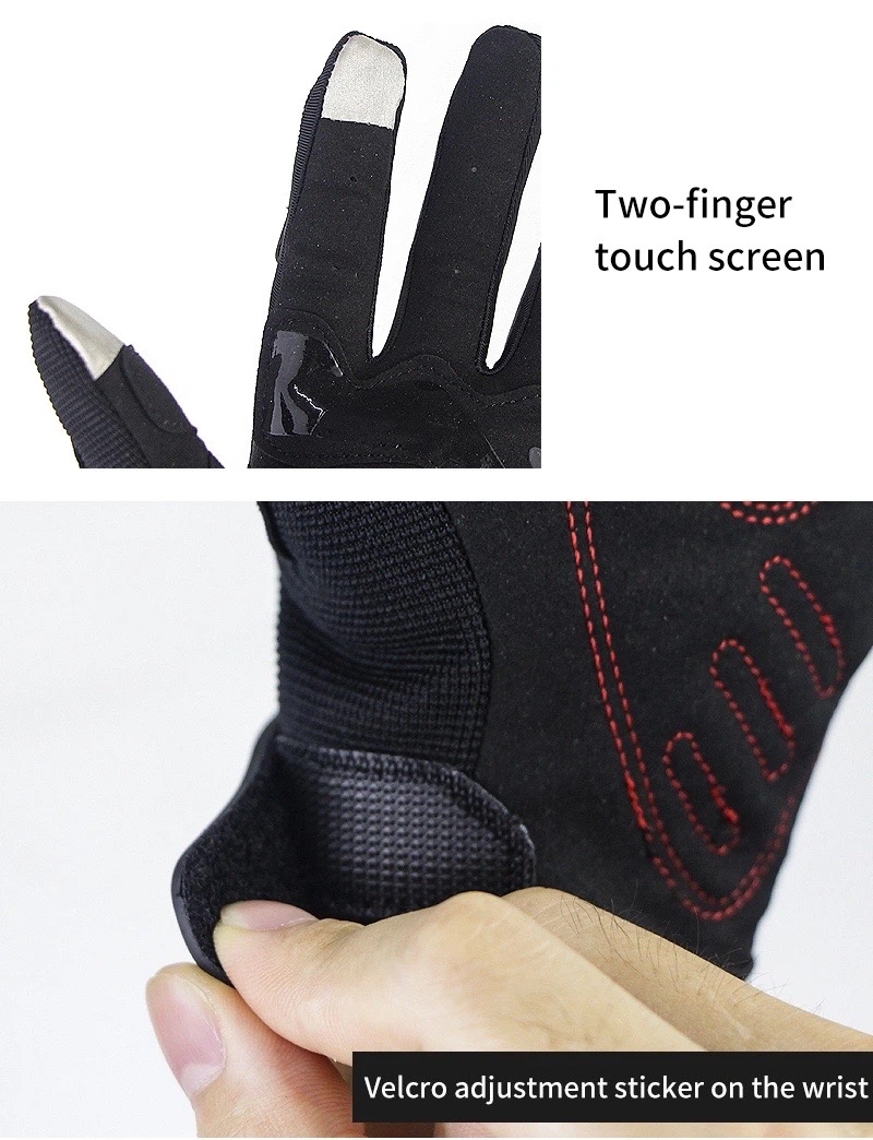Guantes de motocicleta de fibra de carbono (6) 
